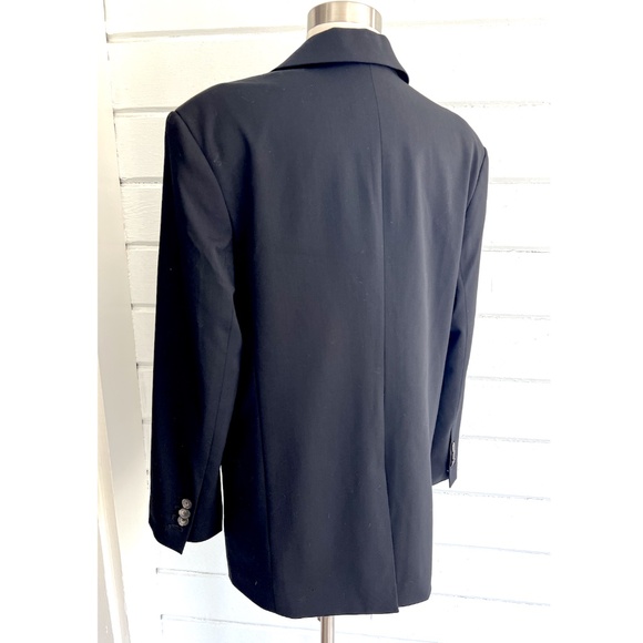 EVERLANE The '80's Italian Wool Blend Oversized 3-Button Blazer in Black - 4 - Picture 4 of 11